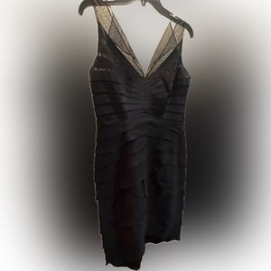 Chetta B silk scallop dress.